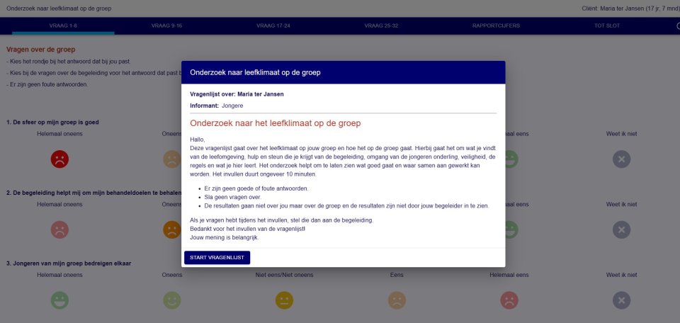 Vragenlijst over leefklimaat &lsquo;GCI-r 32 items' beschikbaar in BergOp